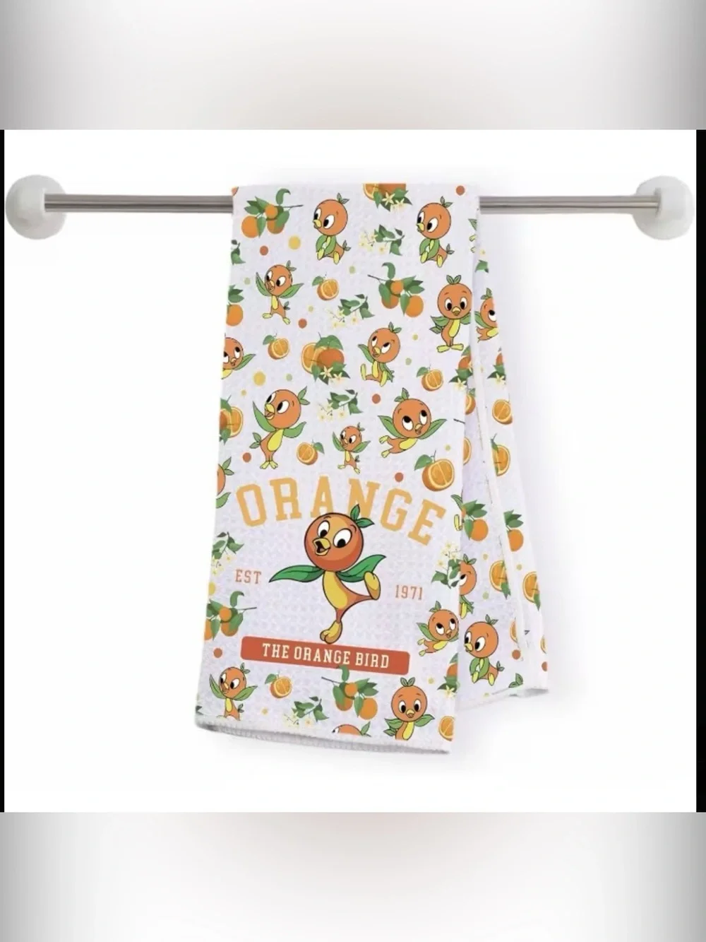 Orange Bird Kitchen Towel